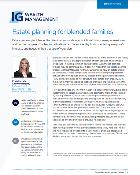 whitepaper - Estate Planning for Blended Families